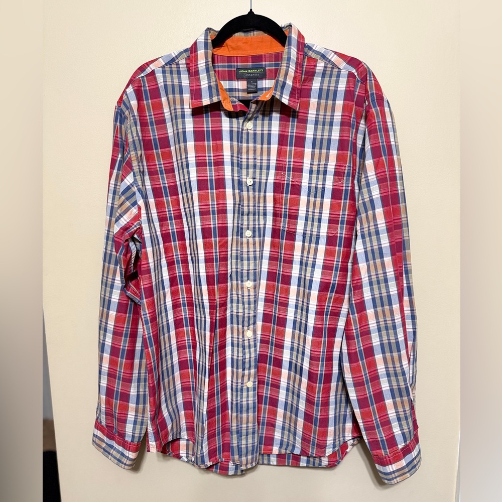 John Bartlett Plaid Casual button up